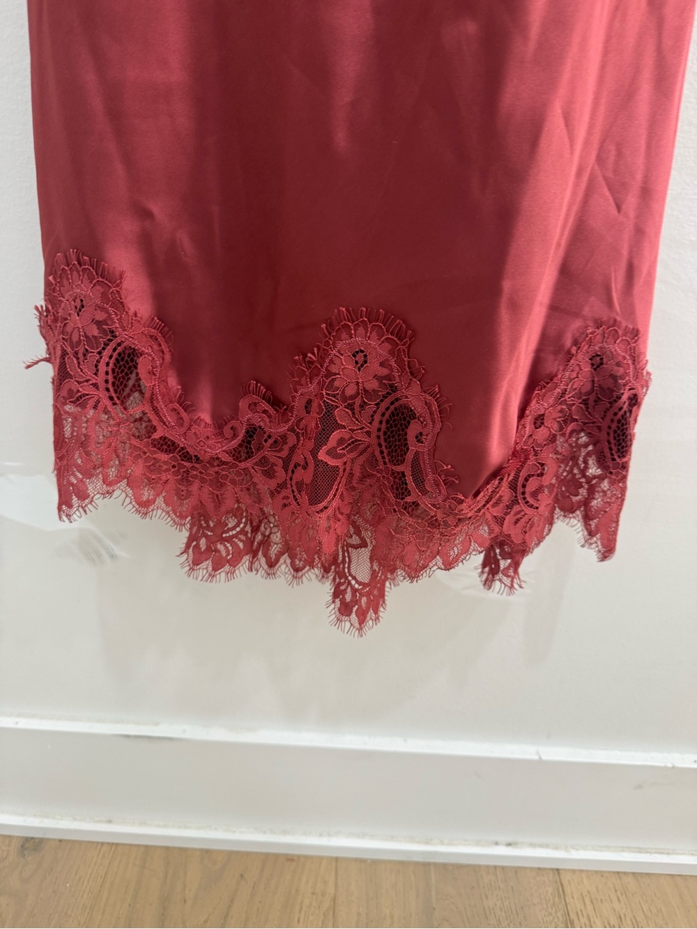 Altar’d State Ren Satin Maxi Dress Sienna Rust Dress Medium - Picture 8 of 14
